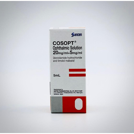 Dorzolamide Hydrochloride 10mg/ml + Timolol Maleate 5mg/ml Eye Drop